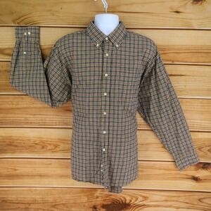 Haggar Generations Long‎ Sleeve Button Down Shirt Mens Size XL Multicolor Plaid